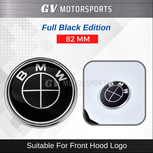 Full Black Edition Emblem Rim Cap Cover For BMW X Series GT E90 F30 F10 G20 G30 - Foto 8 di 12