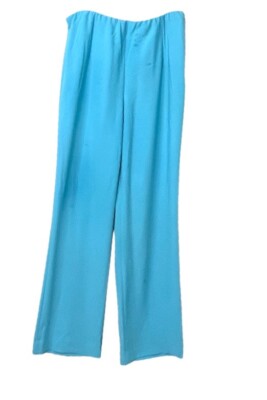 チーコ様 NWT $69 CHICO'S Sz 0.5 (US 6) Wide Leg Side Zip Pants Aqua Blue | eBay