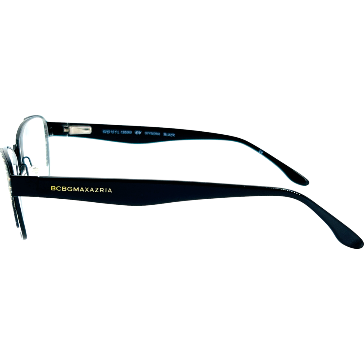 BCBG Maxazria Wynona Womens Metal Eyeglass Frame Black 52-15  display picture 3