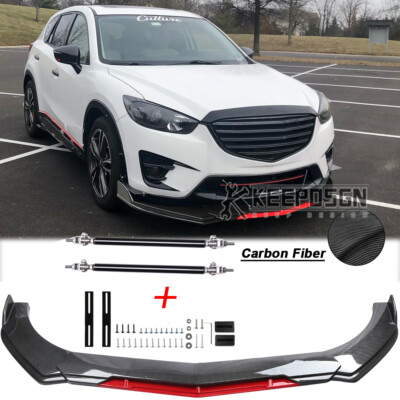 CARBON Vorne Stoßstange Frontlippe Spoilerlippe Tuning für Mazda CX-5 CX-3 CX-9