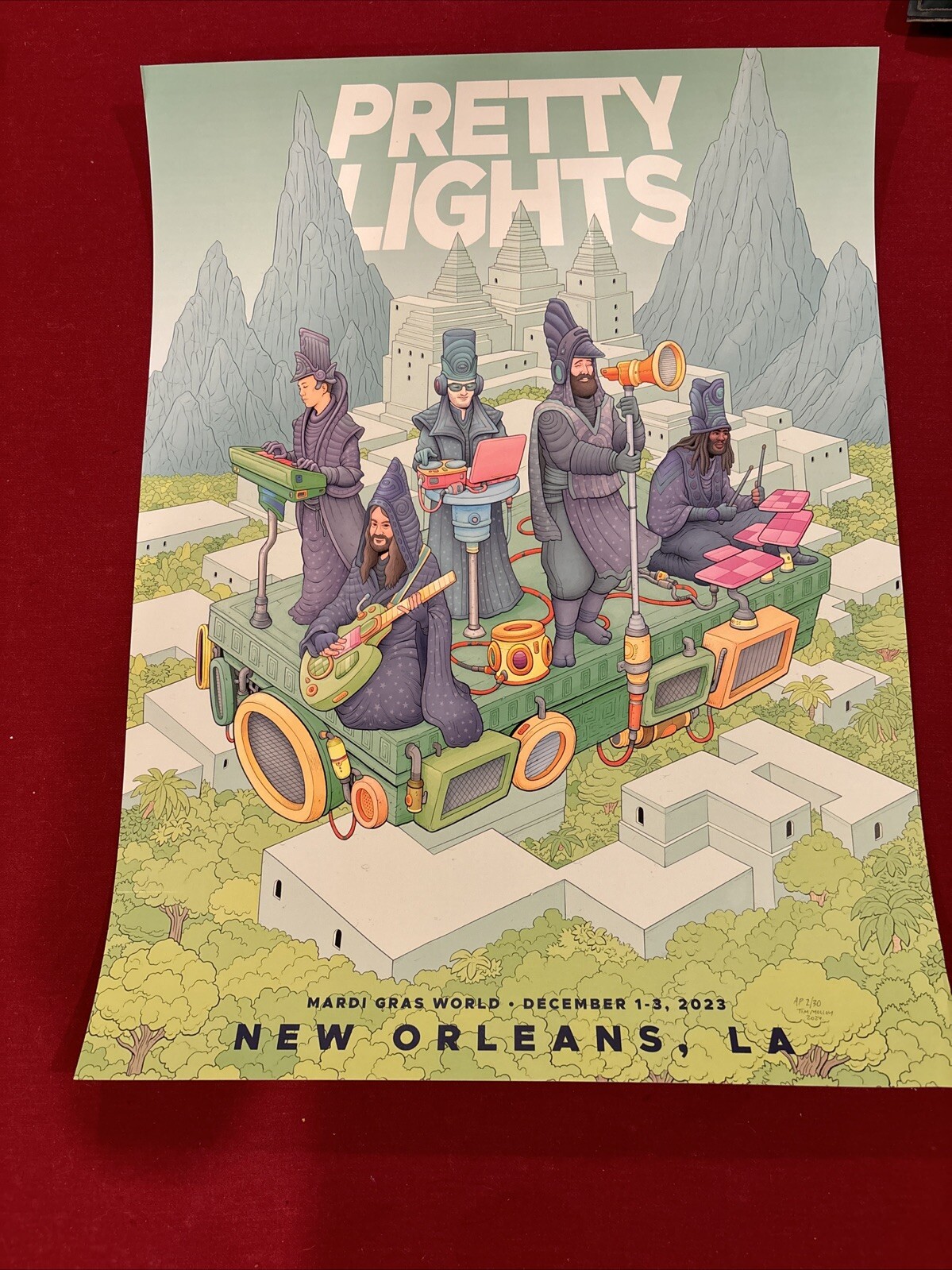 Orleans Mardi Gras Wizard Poster Ap 2/30 By Tim Molloy
