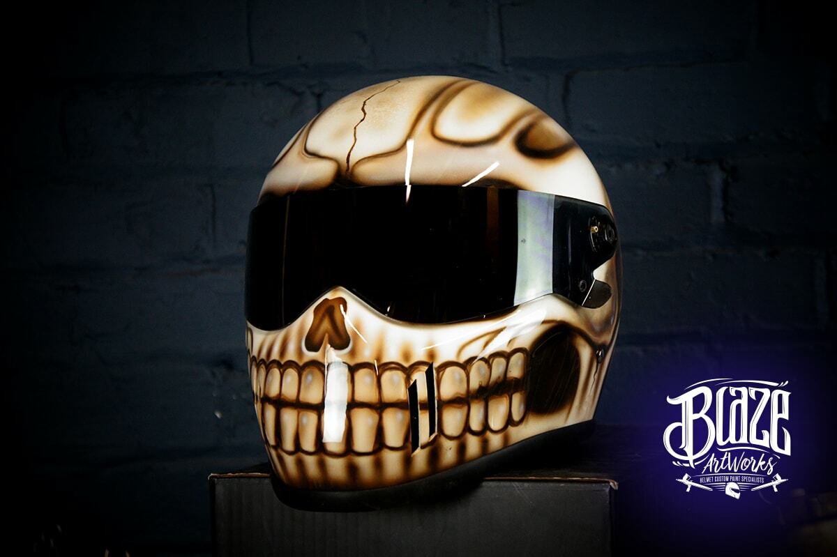 【激レア】 Custom SKULL BEE Gold Punk Helmet Skull Helmet 3D Mohawk Skull Custom Helmet