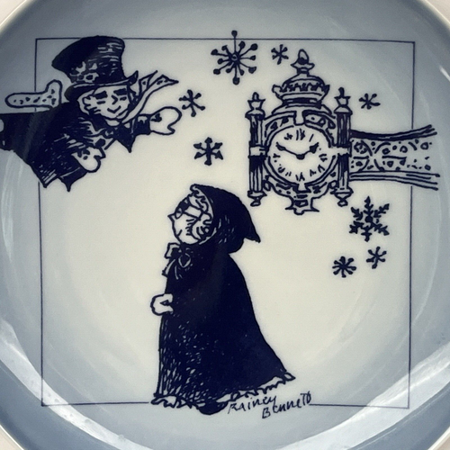 Rare! Marshall Fields 1978 Uncle Mistletoe & Aunt Holly B&G Bing Grondahl Plate - Picture 2 of 6