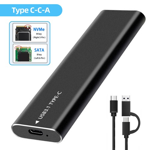M.2 NVME NGFF Externes SSD-Gehäuse 10 Gbit/s PCIe SSD-Box für PC Laptop (Typ C-C - Afbeelding 11 van 12