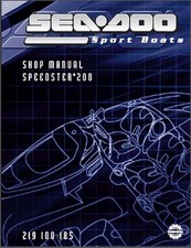 2004 Sea-Doo Speedster 200 Jet Boat Service Repair Shop Manual CD