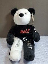 NASCAR Dale Earnhardt 3 Team Salvino's Racing Black and White Beanie Bear 2001
