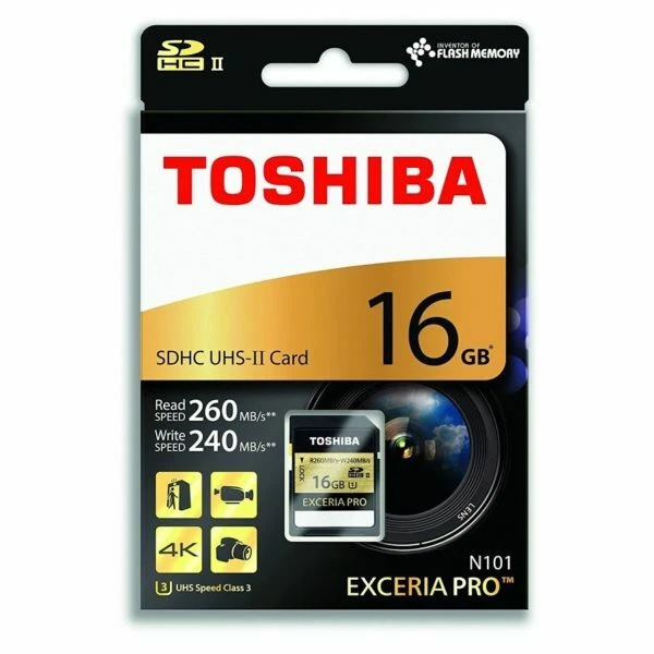 Toshiba Exceria Pro SDXC UHS-II 16GB Made In Japan - Image 2 of 2