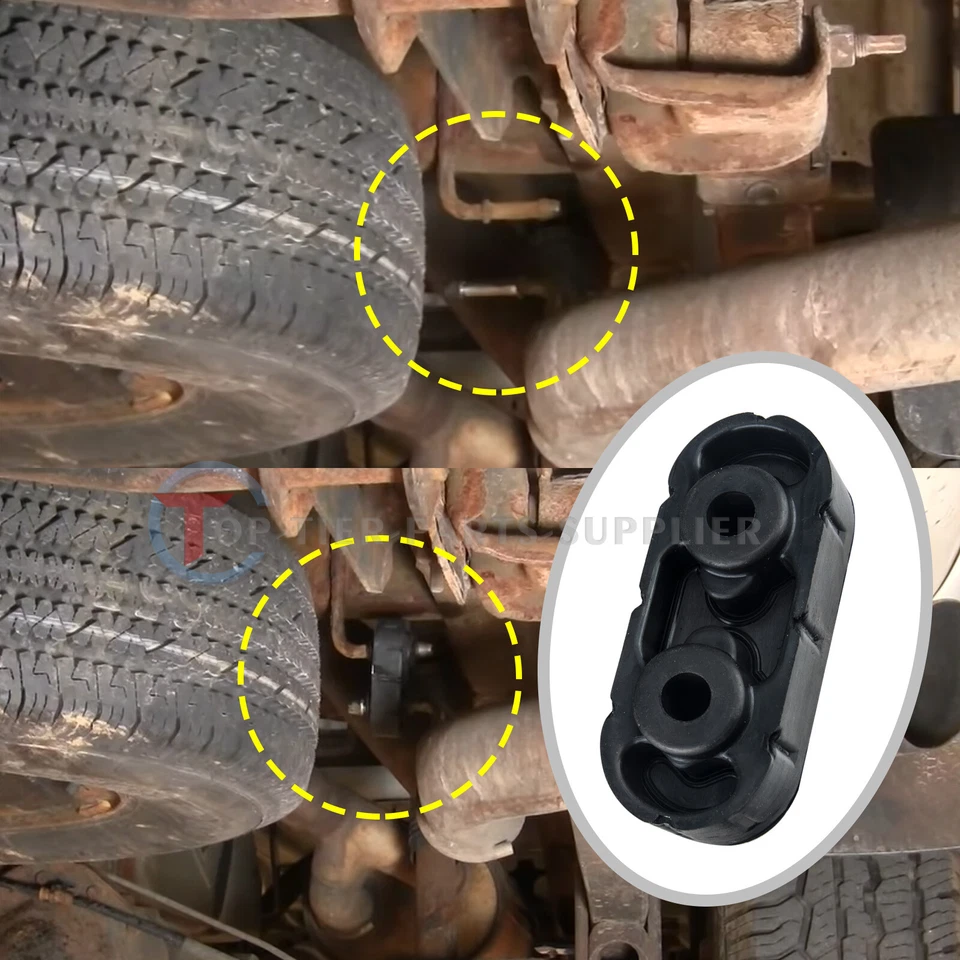 2 colgadores de escape silenciadores para 99-17 Chevy Silverado 1500 suspensión aislante de montaje Foto 2 de 4