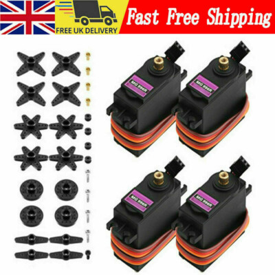 4x MG996R Digital Getriebe Plastic MG995 Drehmoment Servo Für Futaba RC Truck TD
