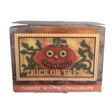 Yankee Candle Trick or Treat Tea Light Candles Retired Scent New Open Box 11/12
