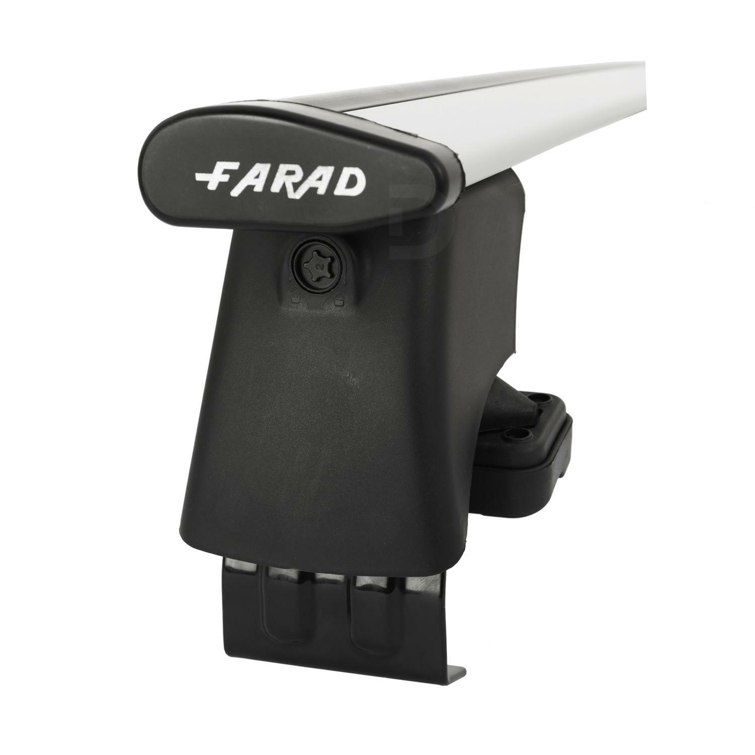 Farad Wing Silver Aluminium Roof Bars Set for VW Polo 5 Door Mk.5 0917