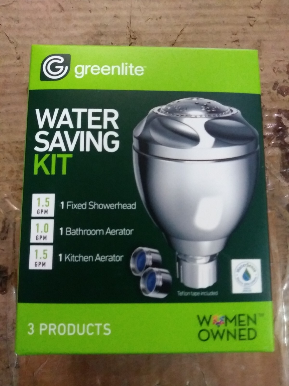 Greenlite HIGHEFFICIE Water Saving Kit 1.5GPM Fixed Showerhead and Aerators NEW eBay