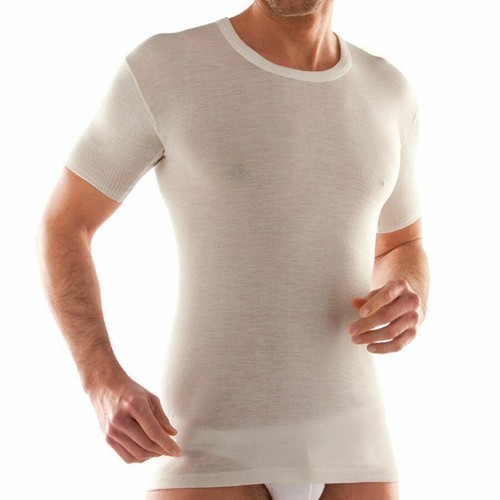 Lot De 2 T-shirts Thermiques Homme 100% Coton - Col Rond - Manches Longues - Chaud Et Respirant - Taille Normale - 9