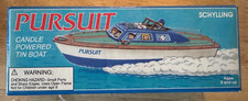Schylling Pursuit - Candle Powered Tin Boat Complete in box - MIB