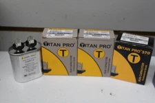 3(2 Pack) Titan Pro TOCF7.5 TOC7 .5 HVAC Motor Run Oval Capacitor 7.5 MFD/UF 370