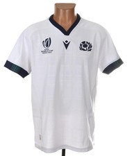 SCOTLAND NATIONAL TEAM 2021 AWAY RUGBY UNION SHIRT MACRON SIZE M ADULT WORLD CUP
