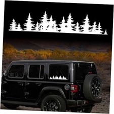 18.7'' Pine Tree Forest Vinyl Decal for Car Roof Rack Window Auto Tree