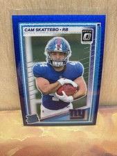 2025 Panini Donruss Optic - Rated Rookie Cam Skattebo #228 Blue Glitter (RC)
