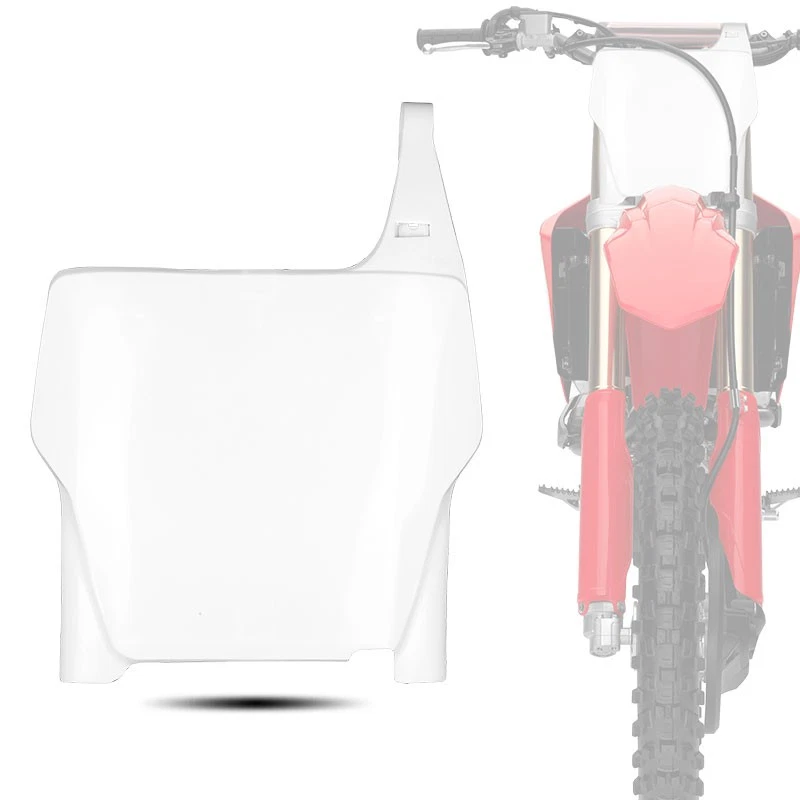 Front Number Plate White For Fit Honda CRF250 CRF250R 2004-2007 1PCS Foto 3 de 4