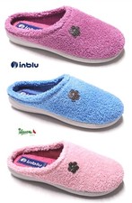 OFFERTA INBLU ciabatte pantofole donna spugna basse fiorellino  BS COLONIA