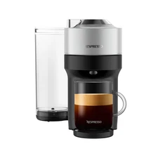 Nespresso Festive Vertuo Pop+ Coffee and Espresso Maker, Deluxe Silver