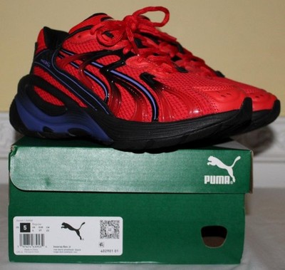 PUMA Inverse Rev Junior JR Red Dark Amethyst Black 402901 01 Sneakers Boys Sz 5