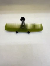 Vintage Marble Avocado Green Translucent Hair Comb