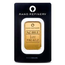1 oz Rand Refinery Gold Bar (New w/ Black Assay) 5307.41 per troy oz