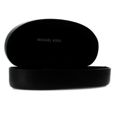 Michael Kors Sonnenbrillenetui Mittelbraun Kunstleder Clamshell Neu