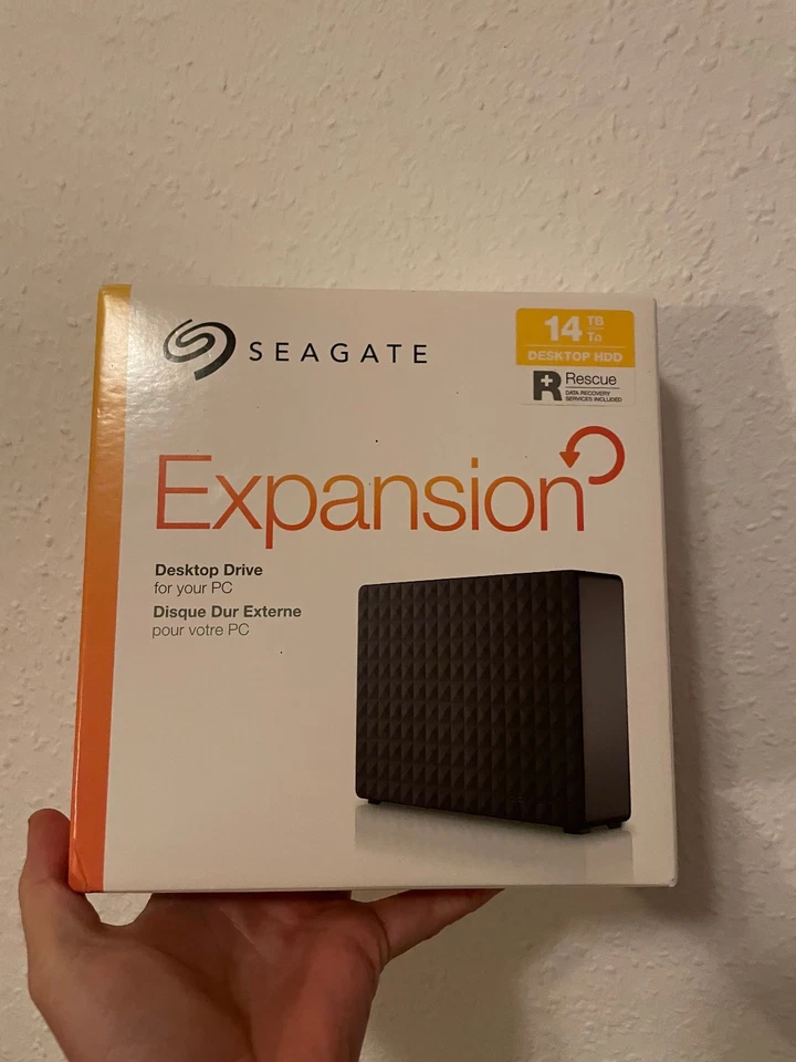 Seagate Expansion 14TB Externe Desktop-Festplatte - Schwarz OVP