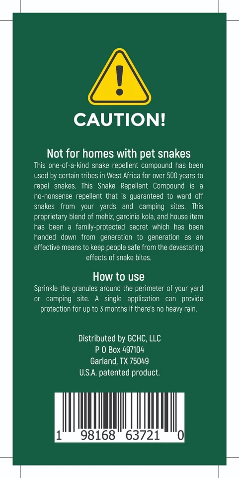 Natural Snake Repellent - Snake Repellent Compound - Image 3 of 4