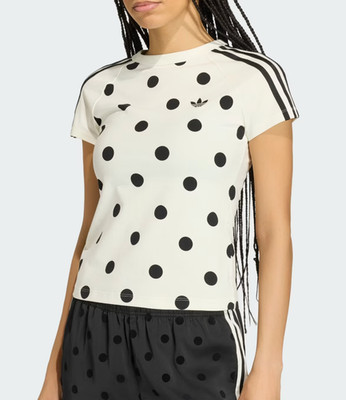 adidas Originals Slim Cali Polka Dot T-Shirts Women Lifestyle Top ASIA:S KV1193