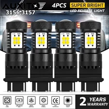 AUXITO 3156 3157 4157 LED Backup Reverse Light Bulbs 6000K Xenon White Bright 4x