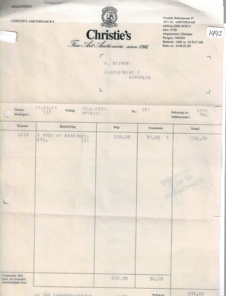 Piet Heyn's Hollandia (1627) Naufragio lote de artefactos, ex Christies 1983 Foto 2 de 2