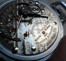 Antique 1913 Hamilton 940 21J 5 Adj. Temp. 18S Railroad Class A Pocket Watch