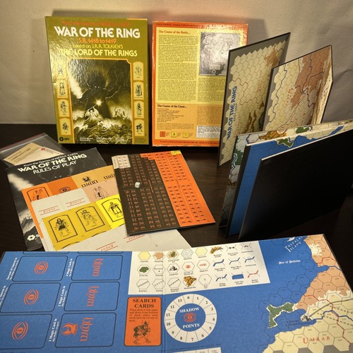 War Of The Ring Gioco SPI 1977 Edizione Designer Tolkien LOTR Non Punzonato Completo