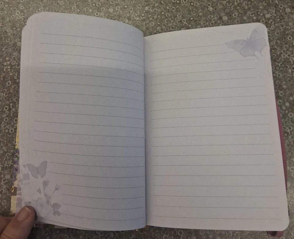 100 Page Lined Journal Notebook for Women & Men, Hardcover A5, C-Butterfly  - Image 3 of 4