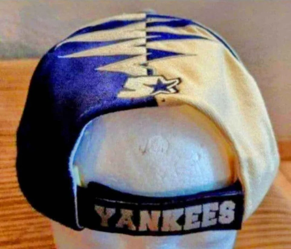 VTG STARTER NEW YORK YANKEES SHOCKWAVE COLLISION STRAPBACK BASEBALL HAT C1 - Image 3 of 4