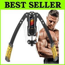 Adjustable Hydraulic Arm Exerciser - 22-440lbs Resistance