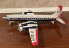 Vintage Bandai Douglas DC-7C Seven Seas Tin/Pressed Steel & Plastic Friction Toy
