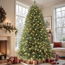 Home Decorators 7 ft Pre-Lit Grand Duchess Twinkling Balsam Fir LED Tree T27