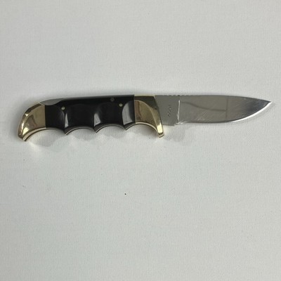 Kershaw Oregon USA Kai Japan 1050 Lockback Pocket knife Brass Black Stainless 