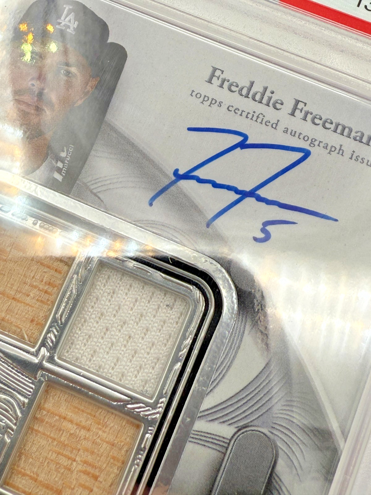 Freddie Freeman 1/1 2024 Topps Sterling GAME USED Bat Patch Relic Auto Dodger /1 view 3