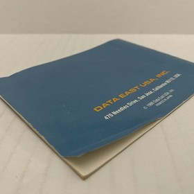 Nintendo NES Instruction Manual Karate Champ Data East Nes-Kc-Usa