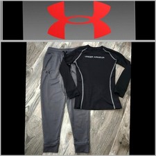 Under Armour outfit joggers and long sleeve top Boys YSM