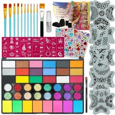 42Color Face Painting Kit for 7.8in 5in 0.5in, 42 Color Set