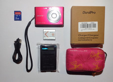 Sony Cyber-Shot DSC-W330 Digital Camera Metallic Red 14.1MP + Charger & Battery