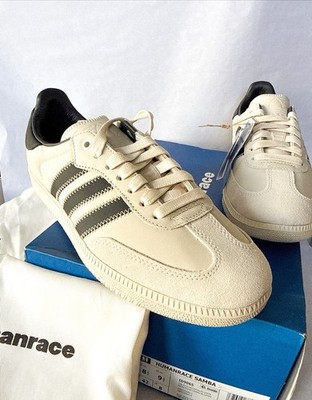 New Adidas x Pharrell Williams Humanrace Samba Shoes - Aluminium/ Black (ID9065)
