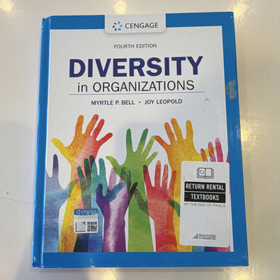 Cengage Diversity in Organizations 4th Edition Hardcover by Bell & Leopold