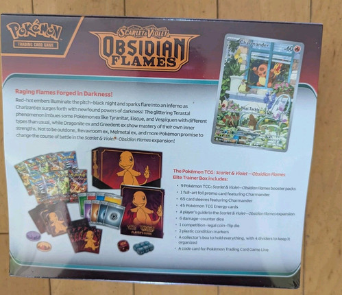 Obsidian Flammen ETB versiegelt enthält tolle Charmander Promo! Kostenloser Versand! - Bild 2 von 4